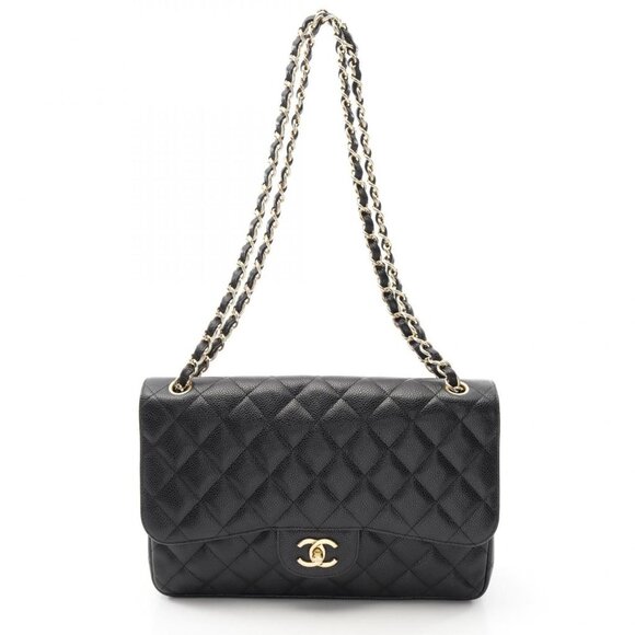 CHANEL Matelasse Caviar Quilted LG/30 Double Flap Gold Hardware - COA included - Picture 1 of 17